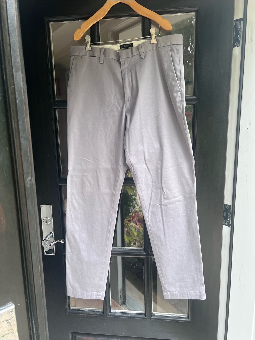 Banana Republic Light Gray Men's Chino Pants